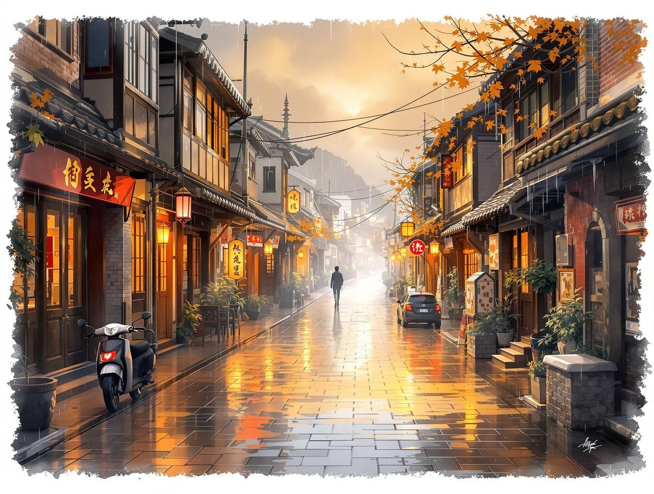 红果漫据 - 老街的雨 红果漫据作品《老街的雨》- 年代记忆题材短剧